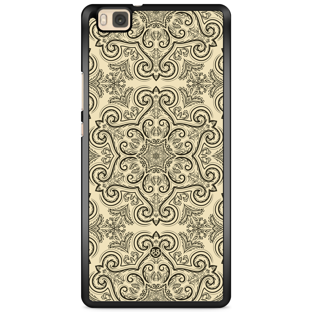 Huawei P8 Lite Case - Beige Retro Pattern
