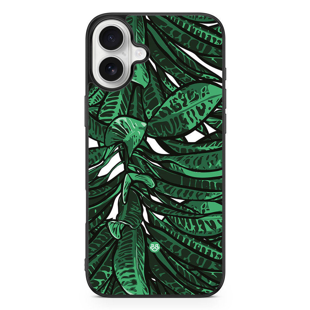 iPhone 16 Plus Case - Tropical leaves