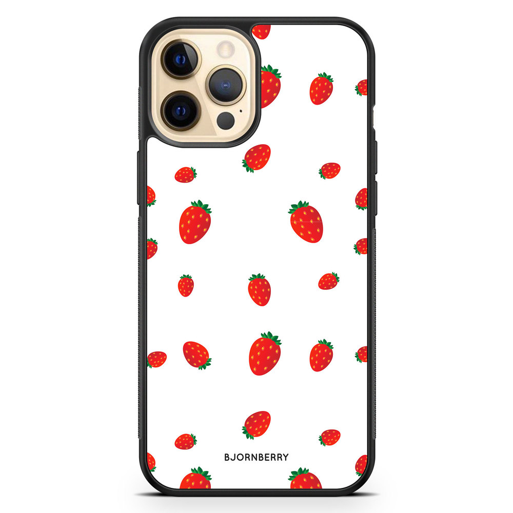 iPhone 12 Pro Max Case - Strawberry Pattern