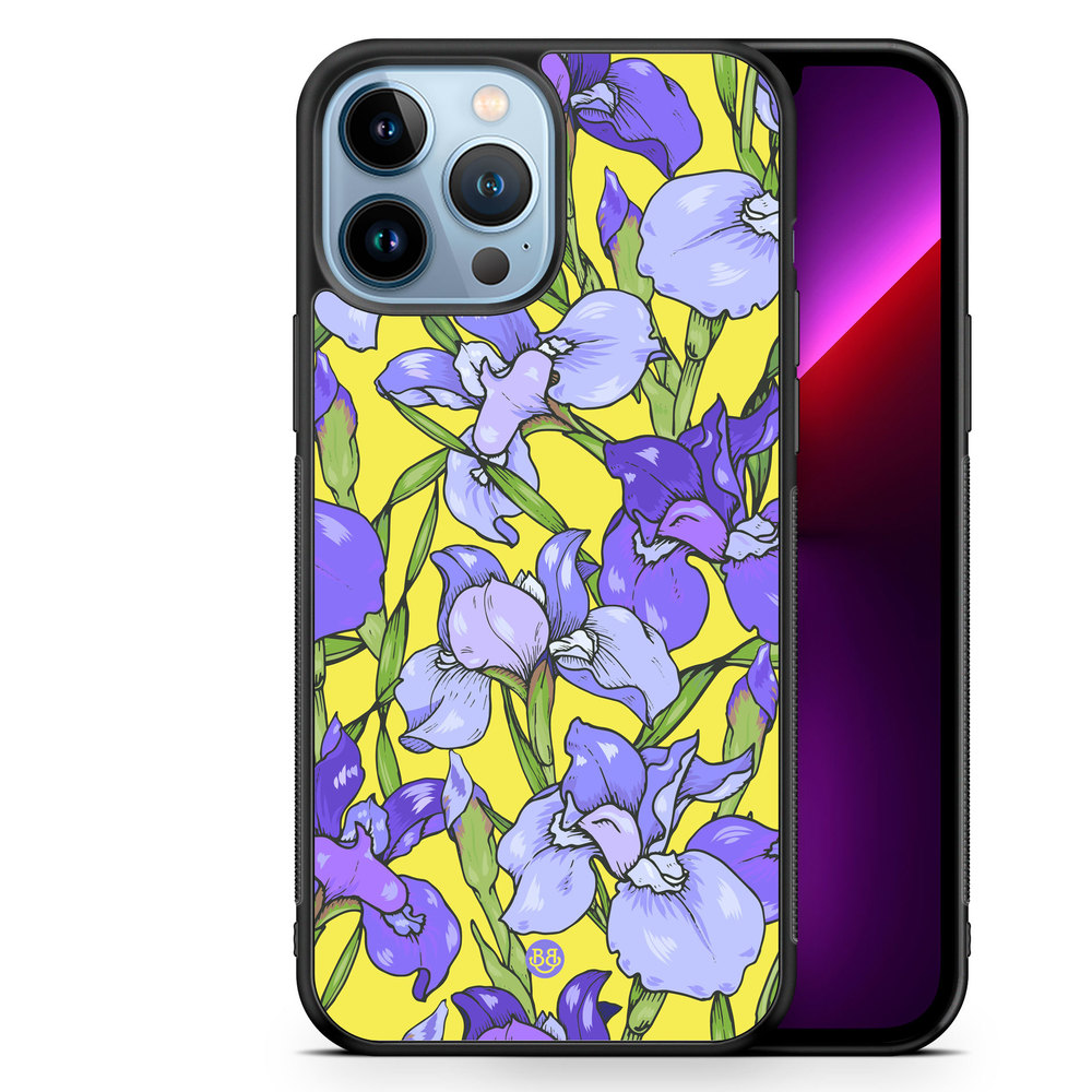iPhone 13 Pro Max Case - Iris Flowers