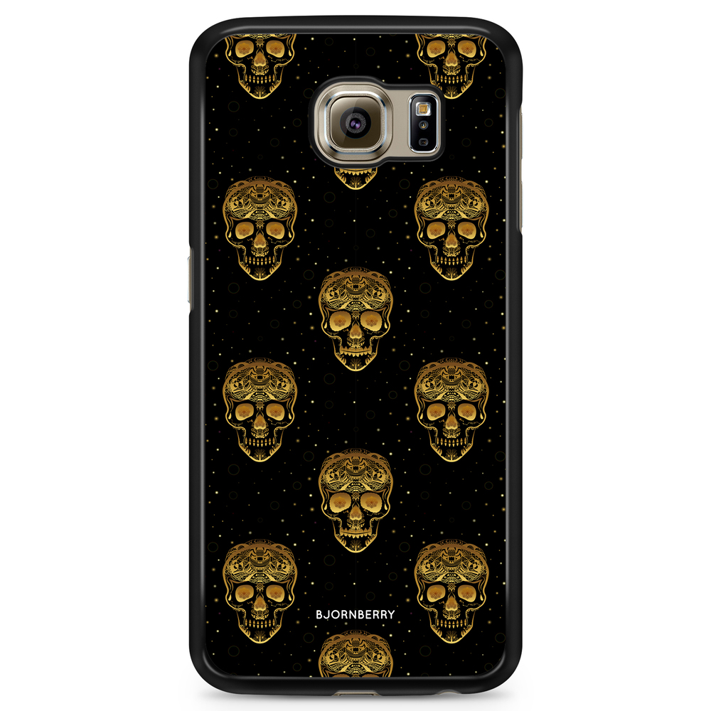 Samsung Galaxy S6 Edge Case - Gold Skulls