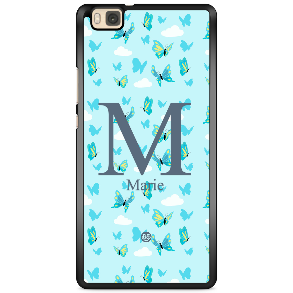 Huawei P8 Lite Case Custom - AWAKEN - Butterfly Blue