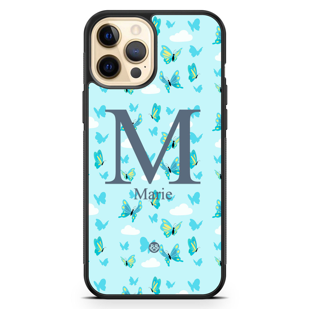 iPhone 12 Pro Max Custom Case - AWAKEN - Butterfly Blue