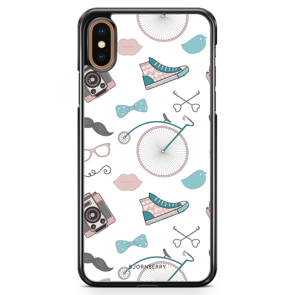 iPhone XS Max Case - Hipster Pattern