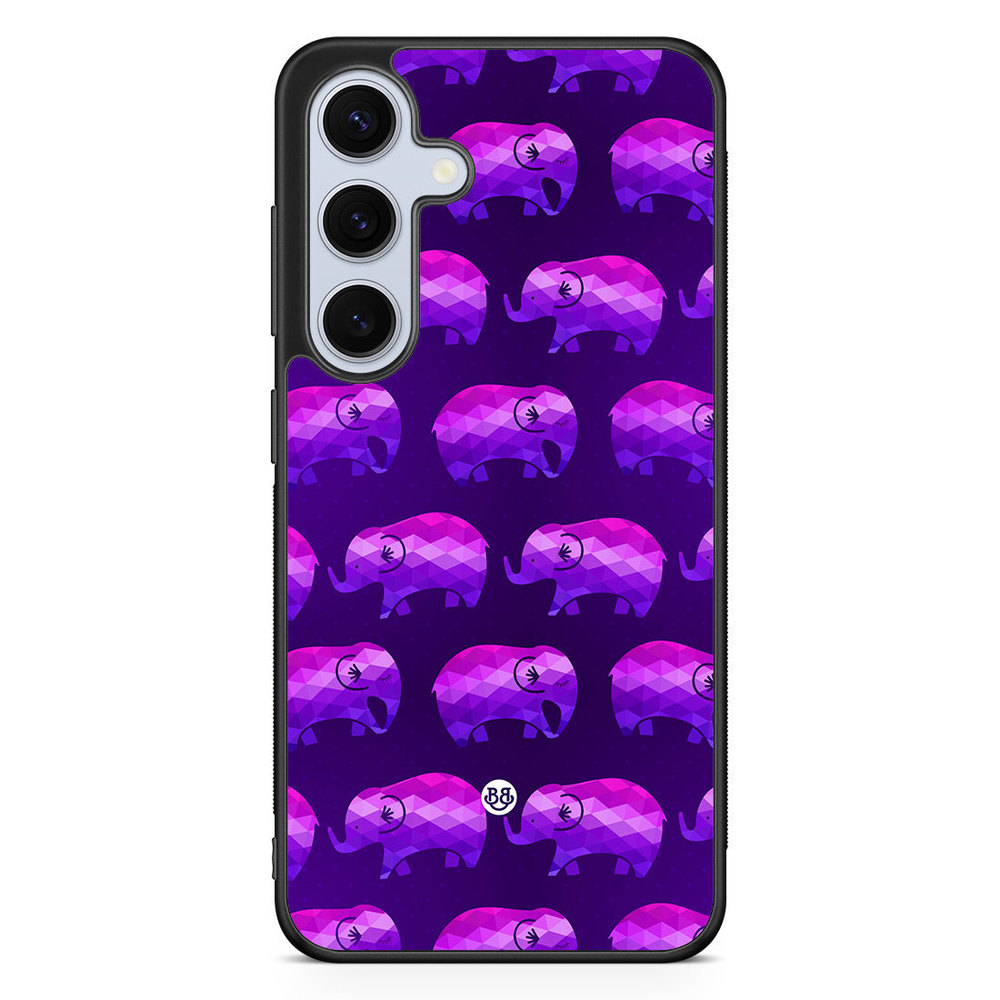 Samsung Galaxy S24 FE Case - Purple Elephants