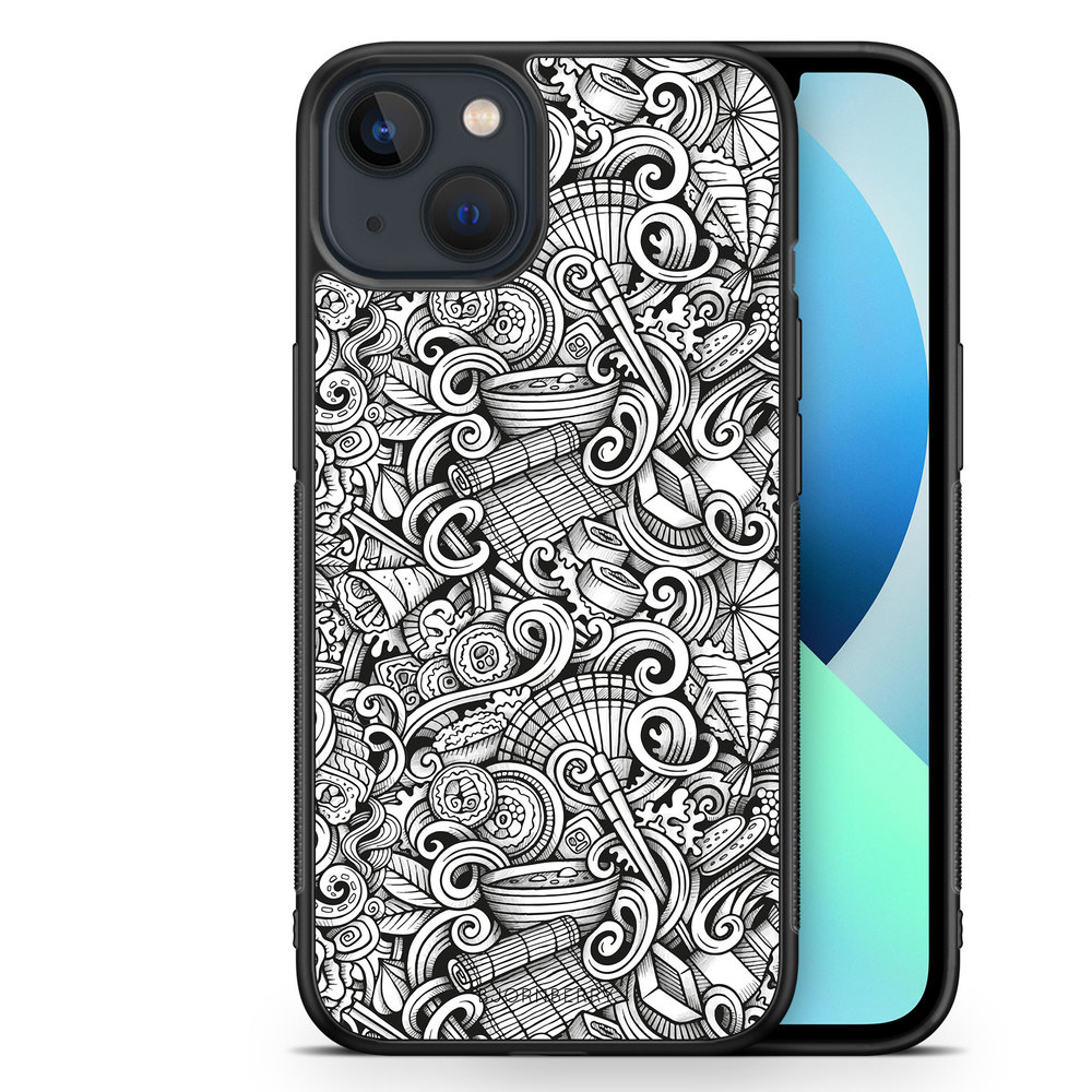 iPhone 13 Mini Case - Japanese Pattern