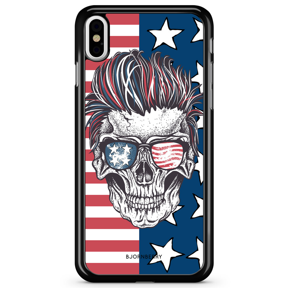 iPhone X / XS Case - USA Skull