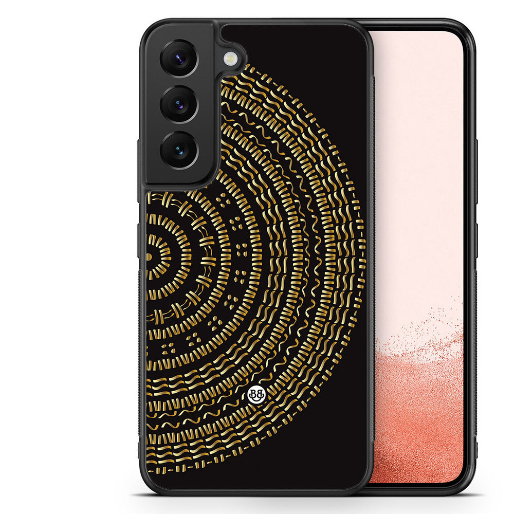 Samsung Galaxy S23 Plus 5G Case - Mandala Gold/Black