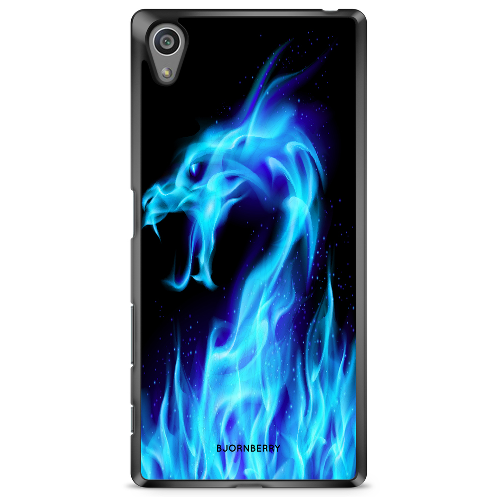 Sony Xperia Z5 Premium Case - Blue Flames Dragon
