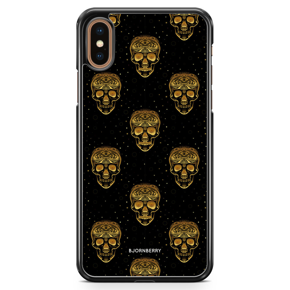 iPhone XS Max Case - Gold Skulls