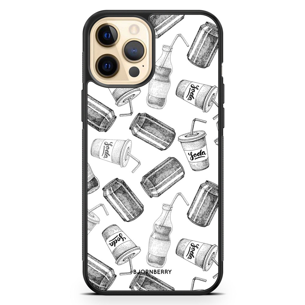 iPhone 12 Pro Max Case - Soda Black & White