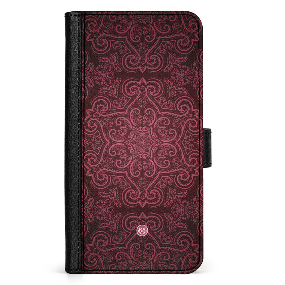 Xiaomi 13T Wallet Case - Red Retro Pattern