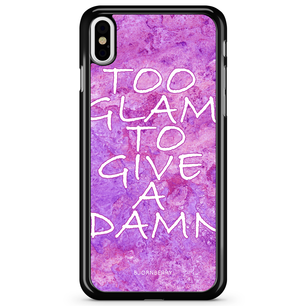 iPhone X / XS Skal - Too glam to give 