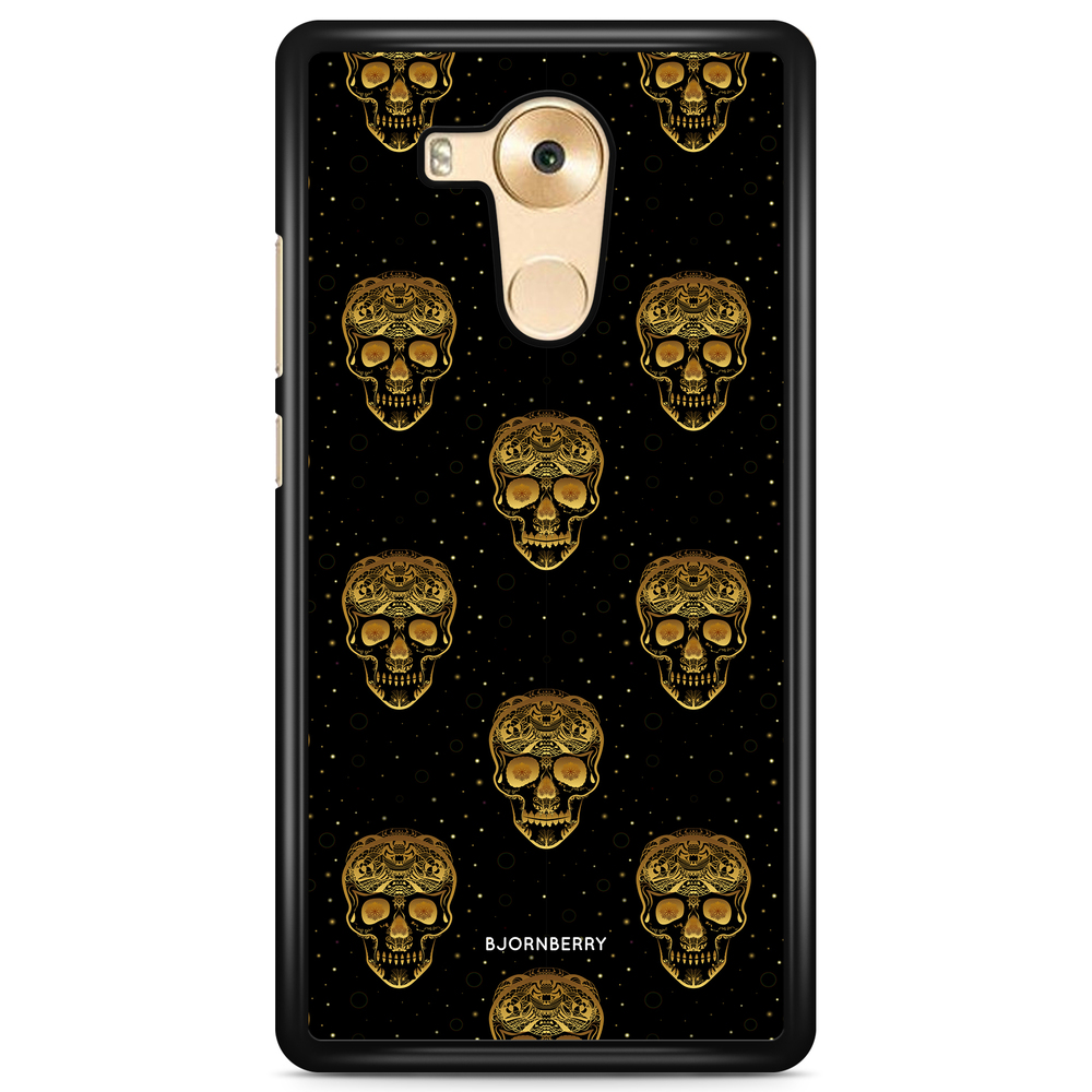 Huawei Mate 9 Case - Gold Skulls