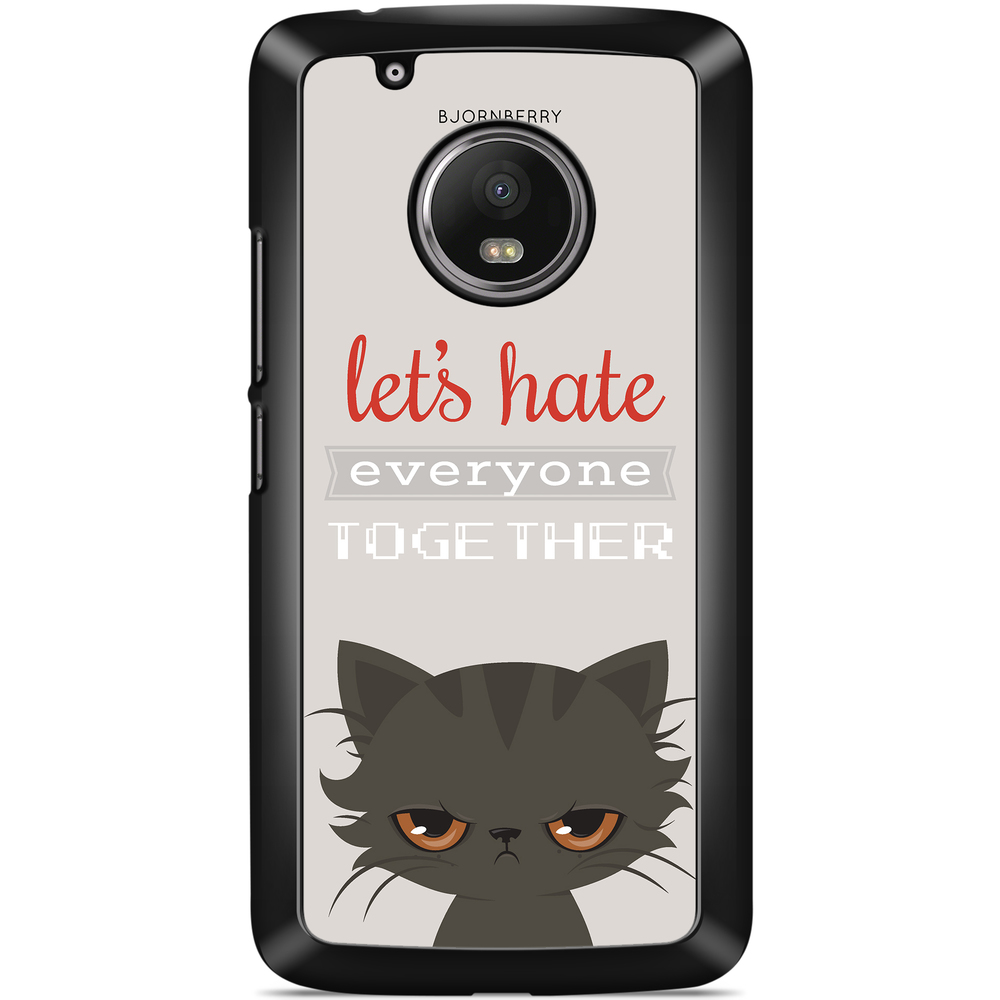 Moto G5 Plus Case - Angry Cat