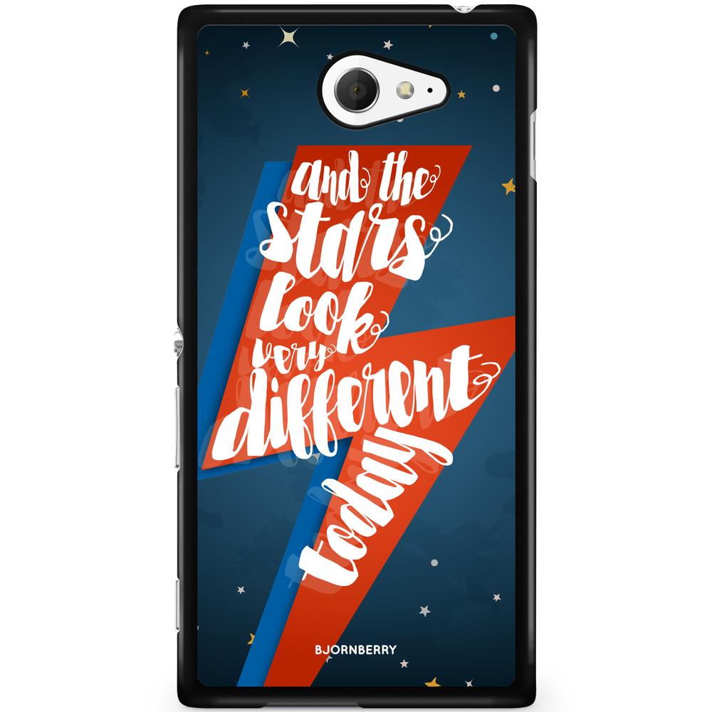 Sony Xperia M2 Aqua Case - Bowie text