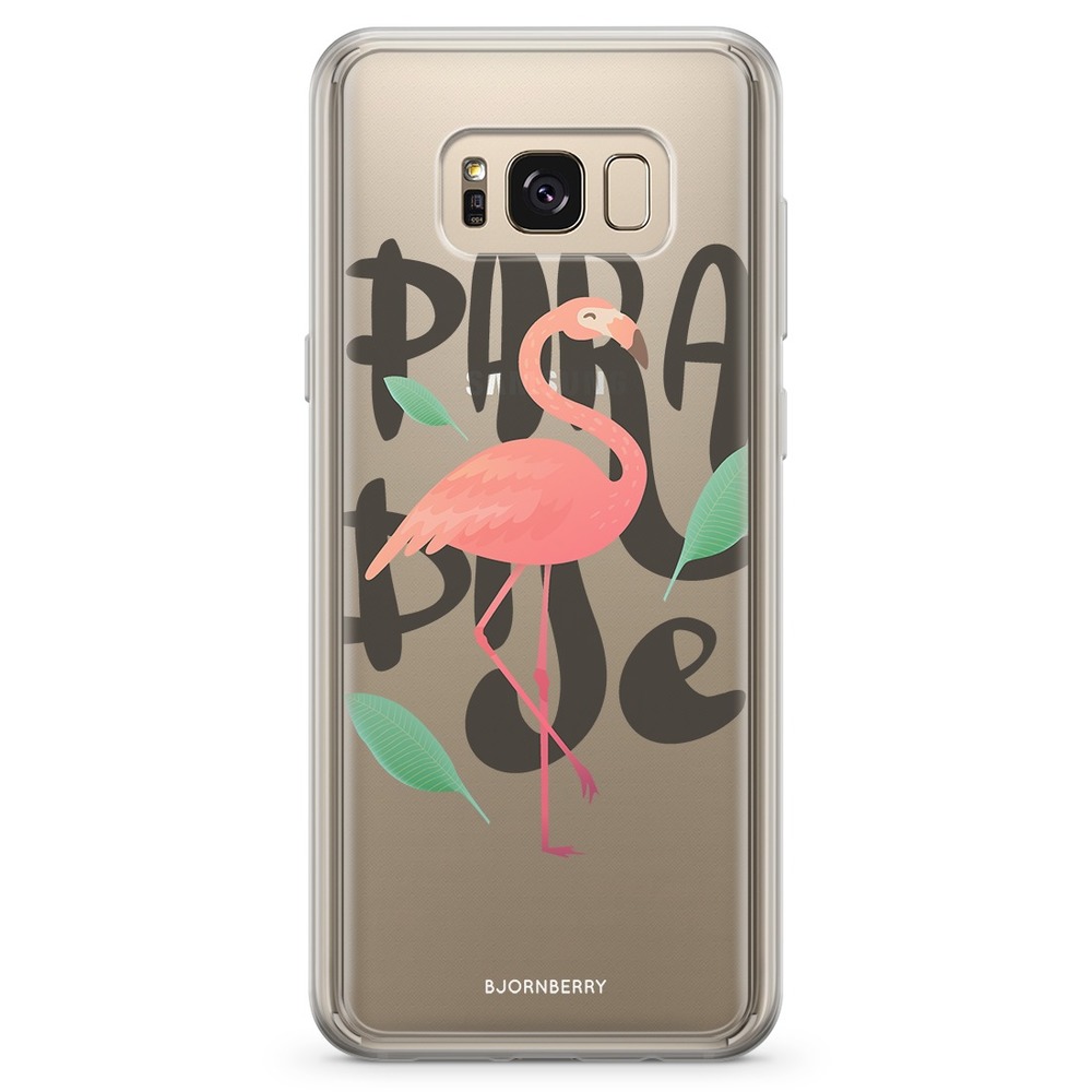Samsung Galaxy S8 Fashion Case - Paradise Flamingo