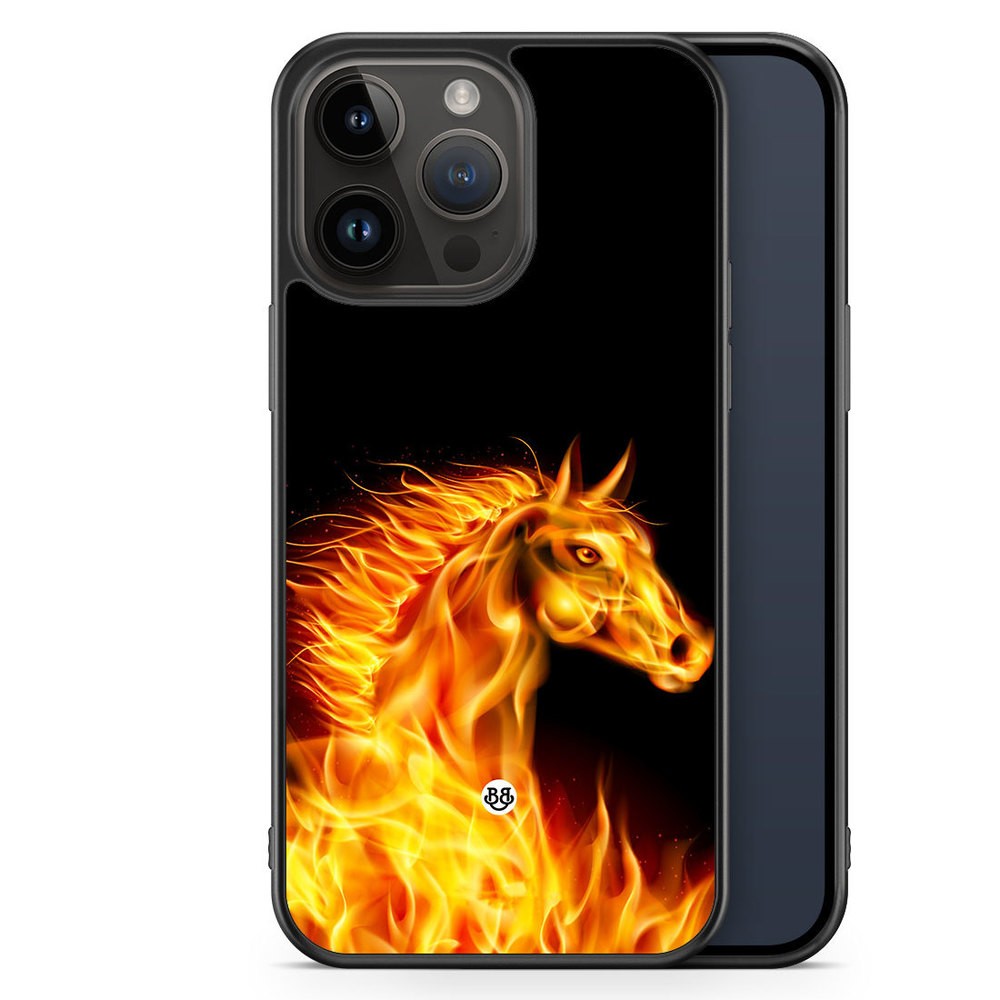 iPhone 14 Pro Max Case - Flames Horse