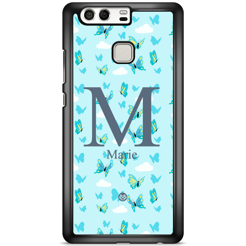 Huawei P9 Case Custom - AWAKEN - Butterfly Blue