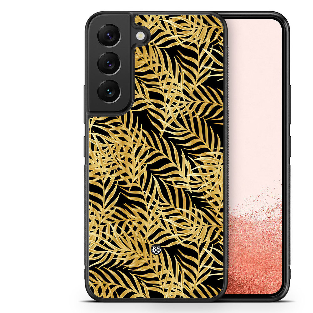 Samsung Galaxy S23 Plus 5G Case - Gold Palm