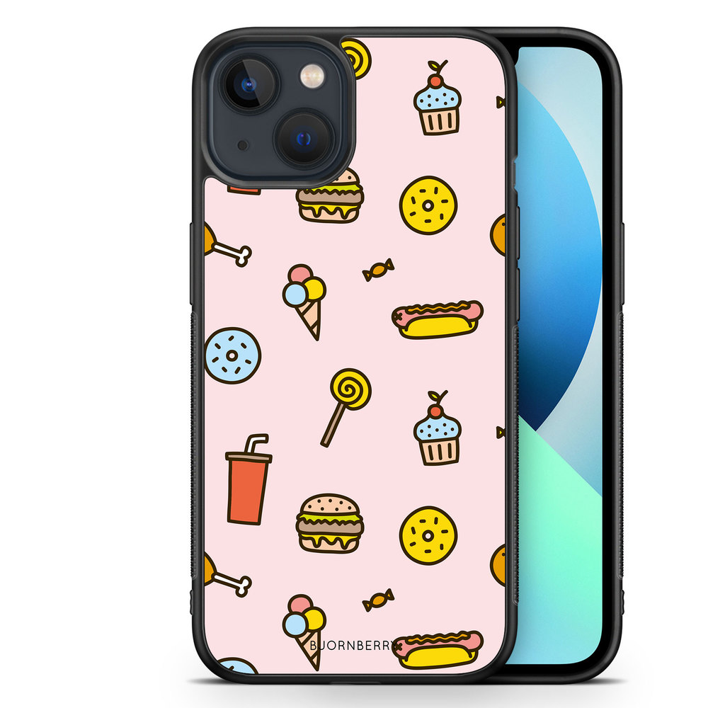 iPhone 13 Mini Case - Junk Food Pattern