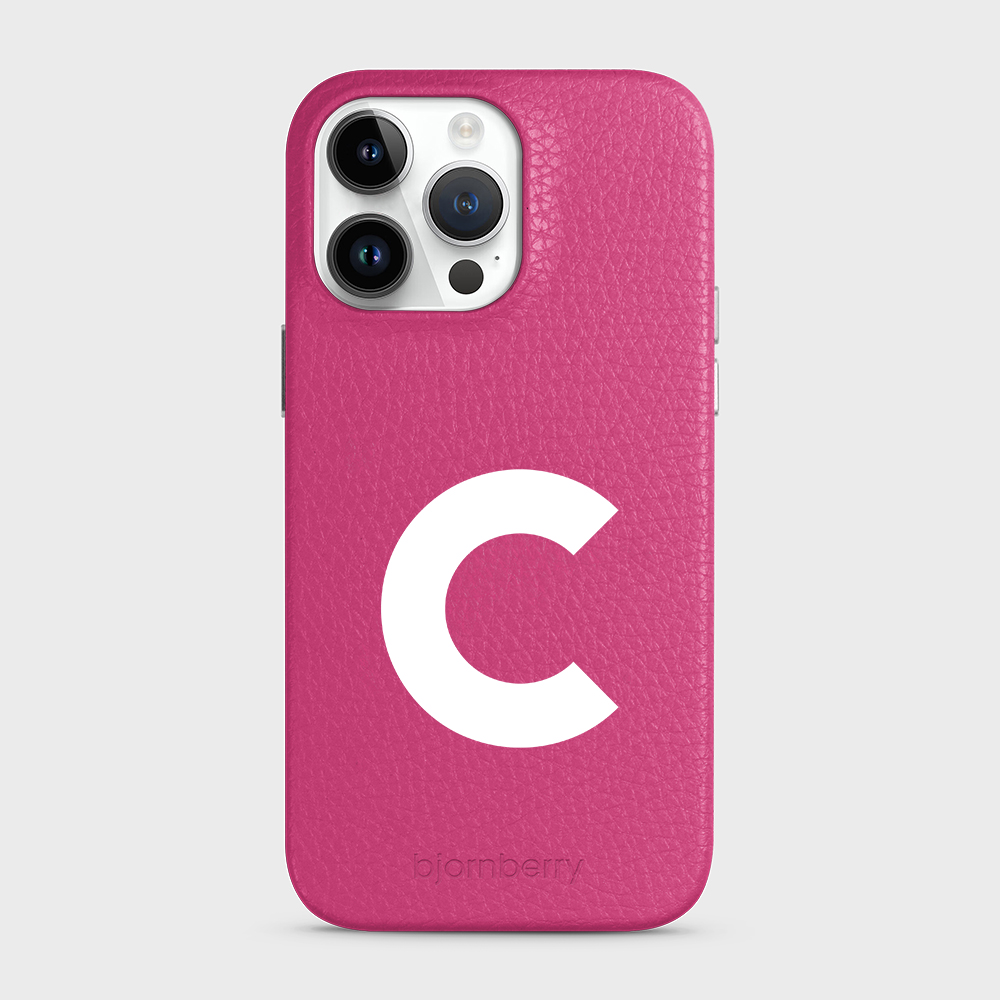 iPhone 15 Pro Max Personalised Leather Case - Initial - 8
