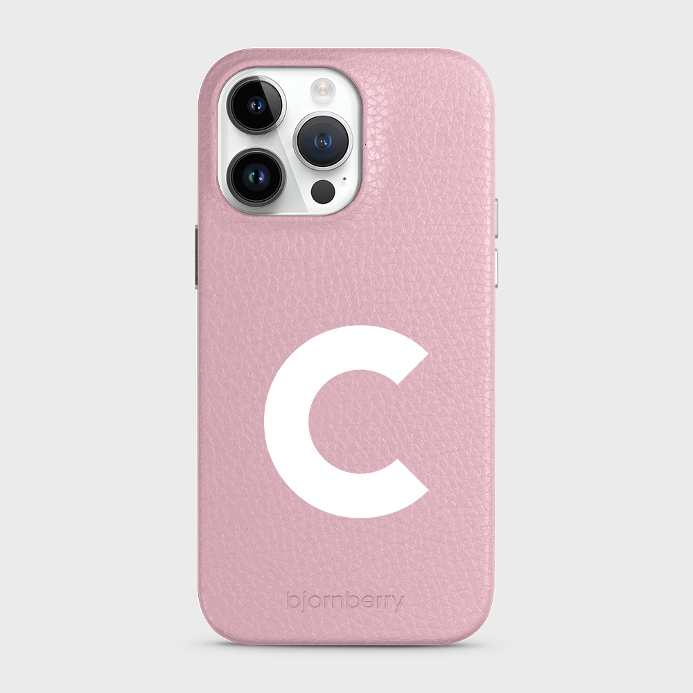 iPhone 15 Pro Max Personalised Leather Case - Initial - 28