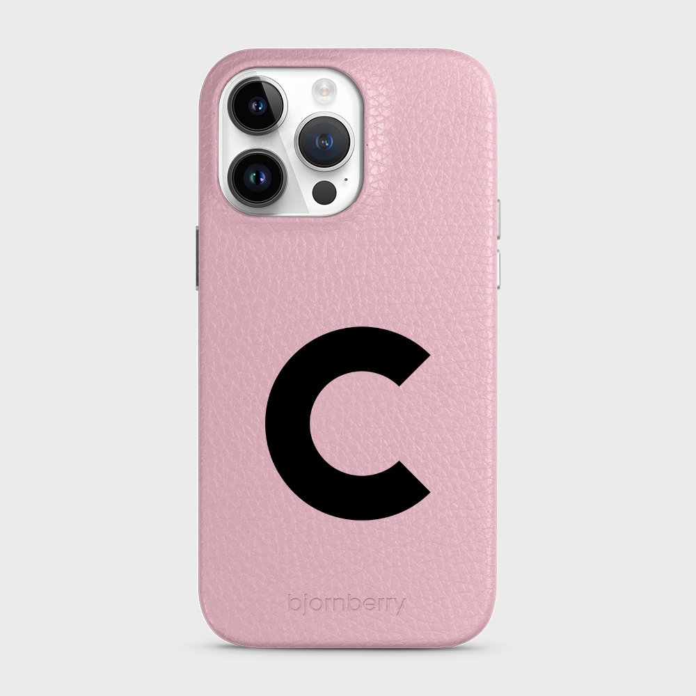 iPhone 15 Pro Max Personalised Leather Case - Initial - 27
