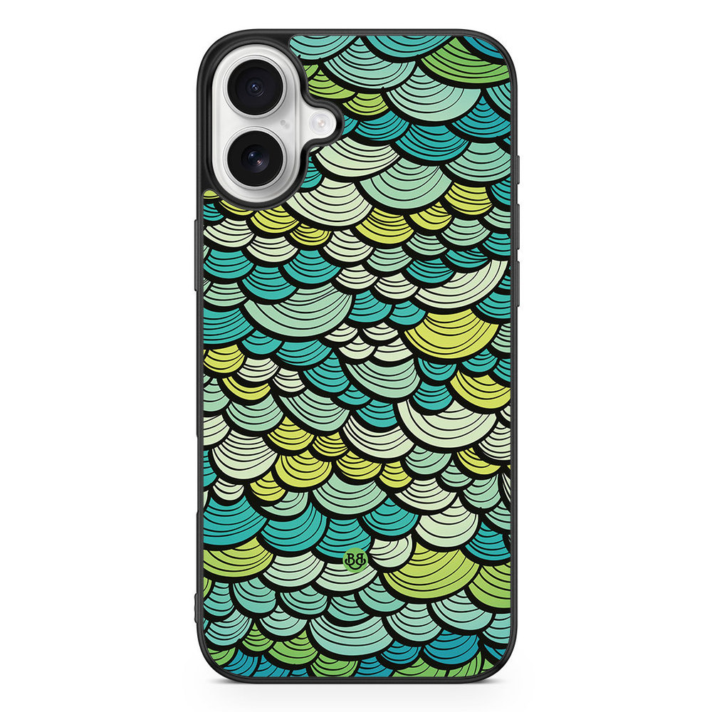 iPhone 16 Plus Case - Green Mermaid Scales