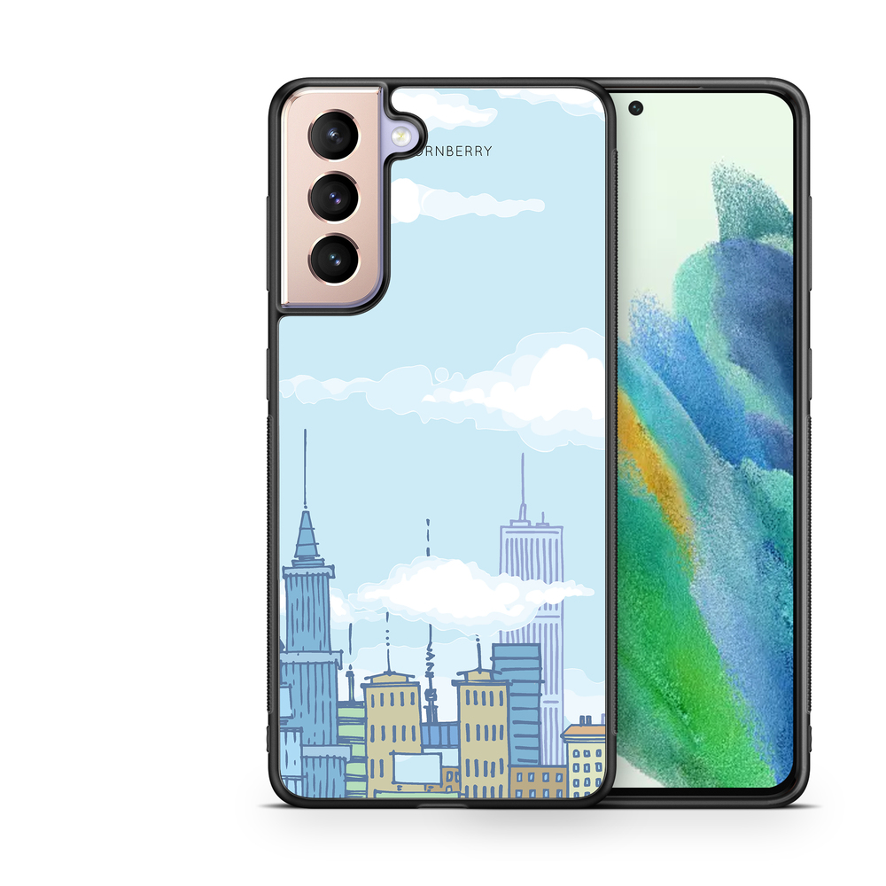 Samsung Galaxy S21 FE 5G Case - Cartoon Skyline