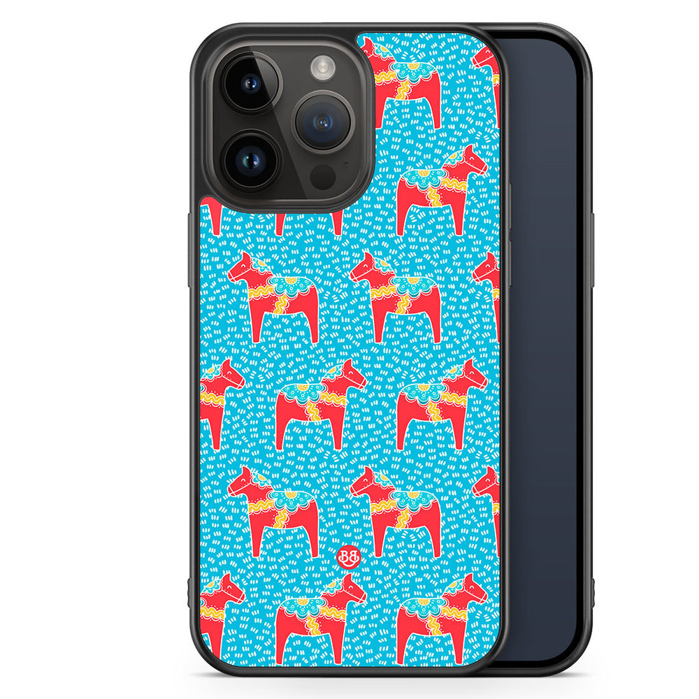 iPhone 14 Pro Max Case - Dala horse Pattern