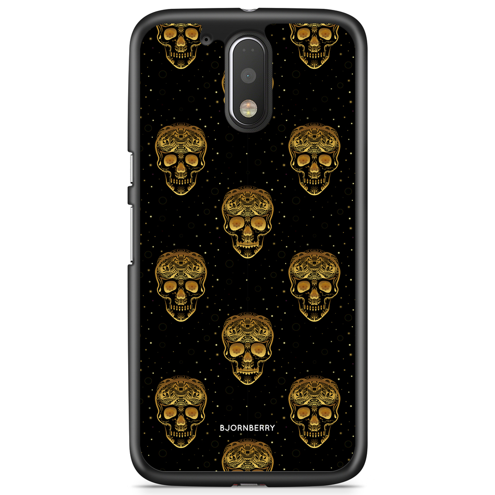 Moto G4/G4 Plus Case - Gold Skulls