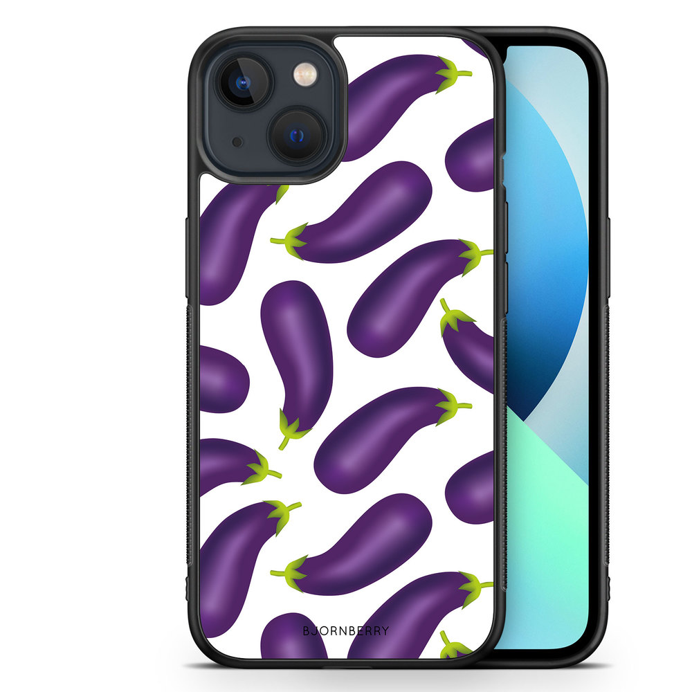 iPhone 13 Mini Case - Eggplant Pattern
