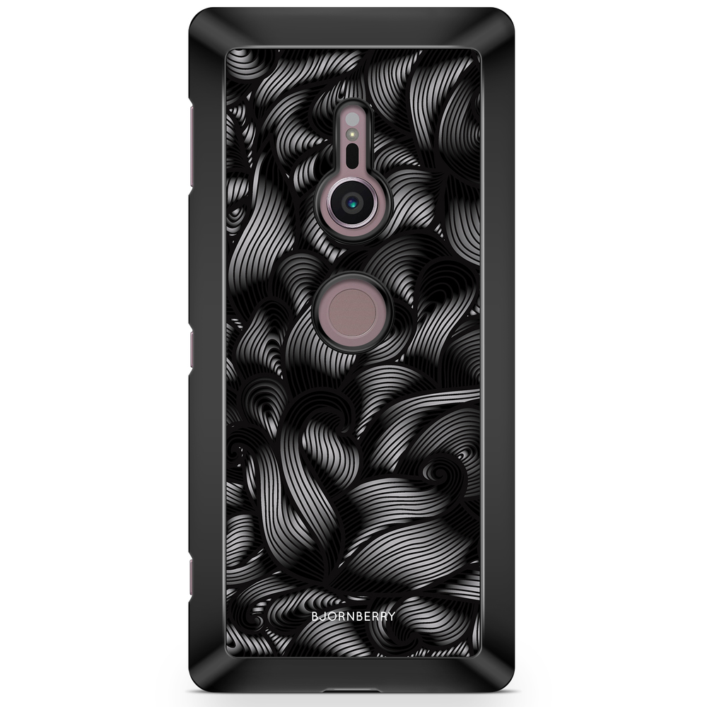 Sony Xperia XZ2 Case  - Black Waves