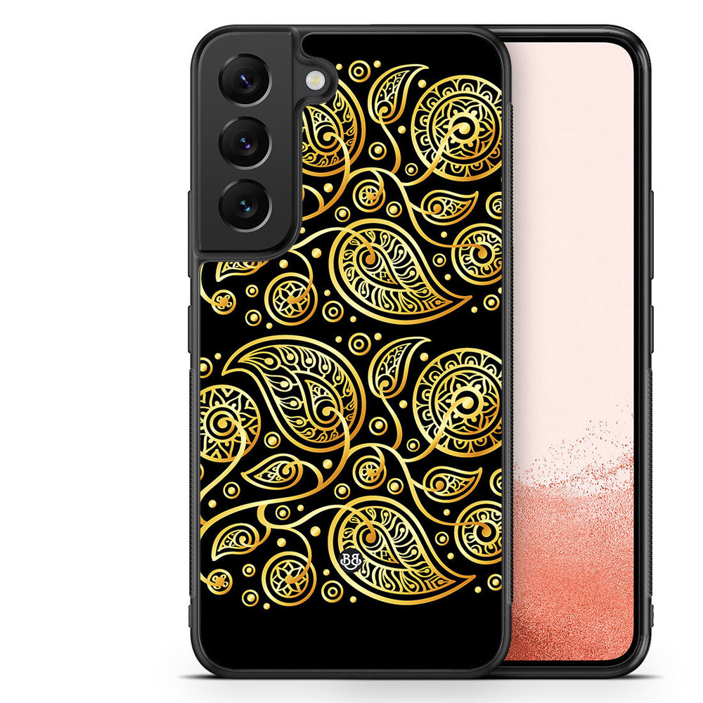 Samsung Galaxy S22 Plus 5G Case - Gold Flowers