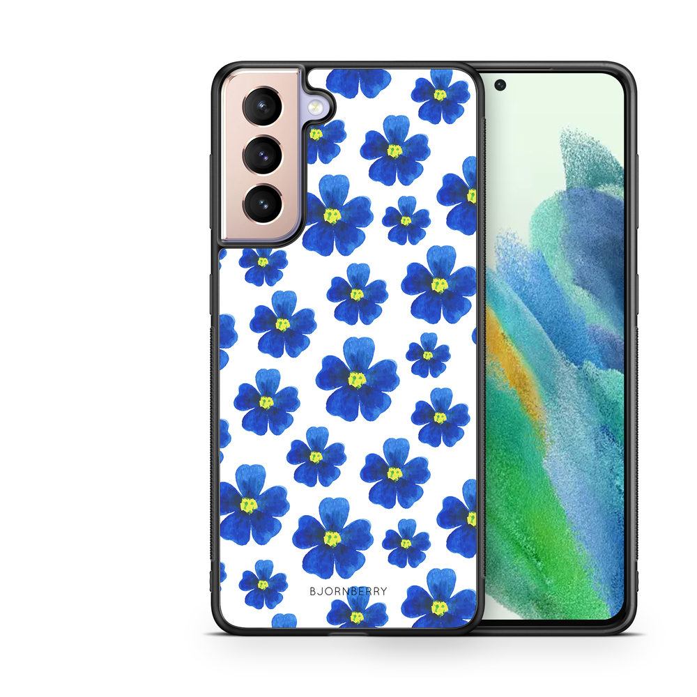 Samsung Galaxy S21 FE 5G Case - Blue Flowers