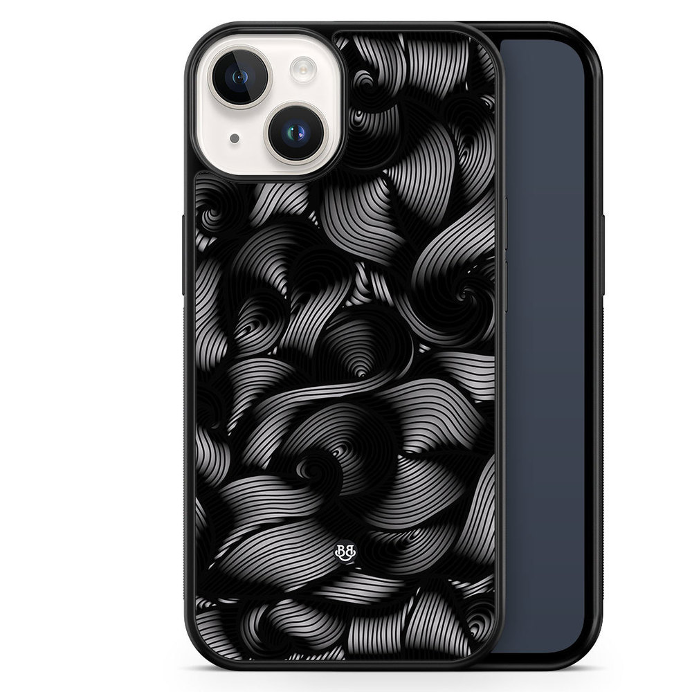 iPhone 14 Case - Black Waves
