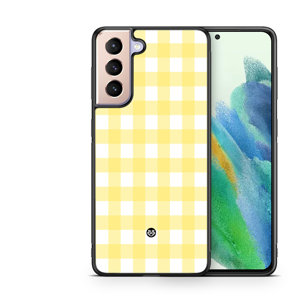 Samsung Galaxy S21 FE 5G Case - SUMMER GARDEN - Lemon Check