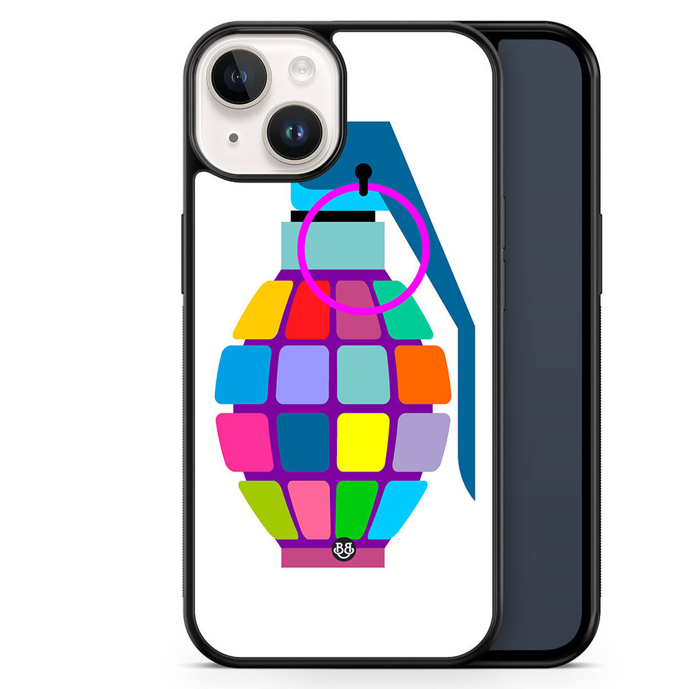 iPhone 14 Case - Color hand grenade