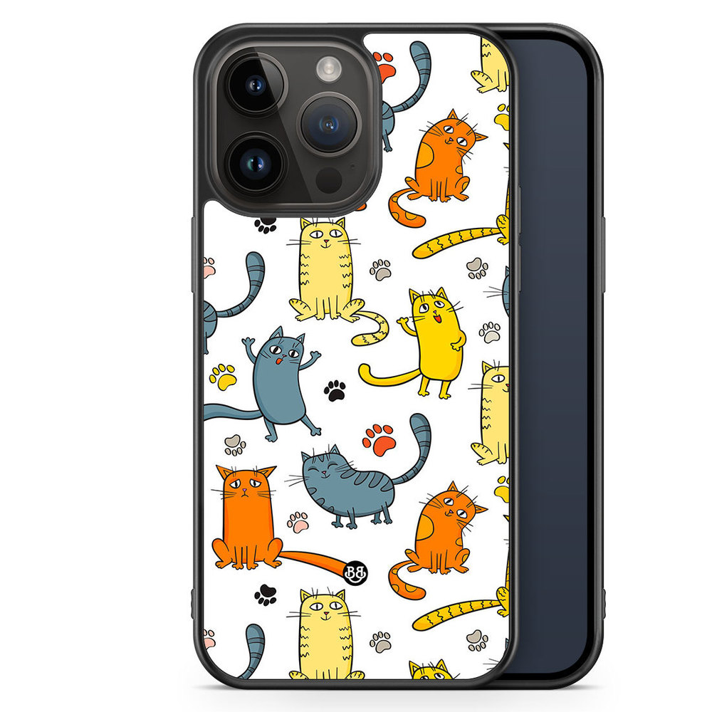 iPhone 14 Pro Max Case - Cat Pattern