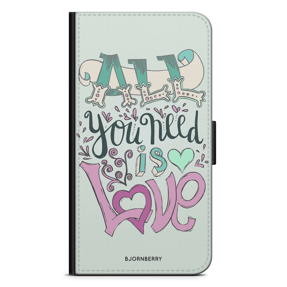 Samsung Galaxy Note 10 Wallet Case - All You Need Is Love