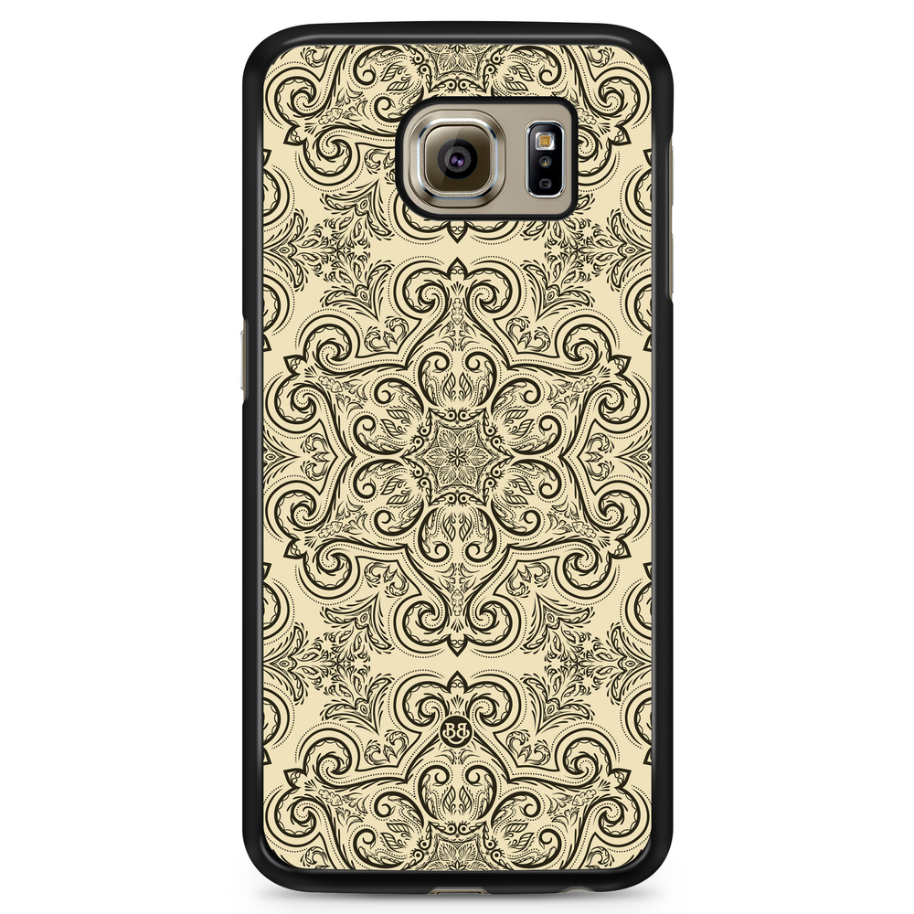 Samsung Galaxy S6 Case - Beige Retro Pattern