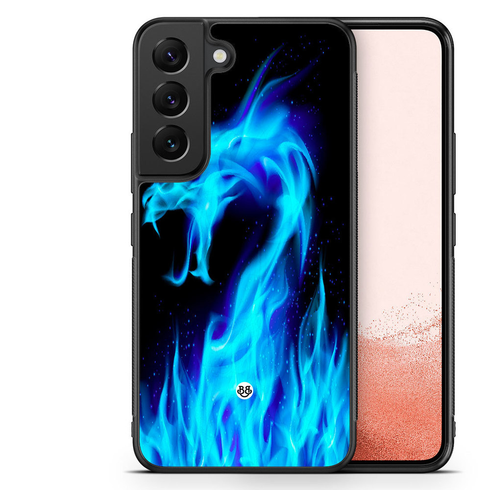 Samsung Galaxy S22 Plus 5G Case - Blue Flames Dragon