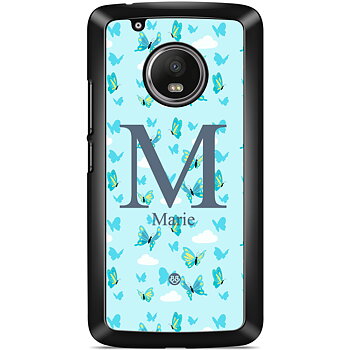 Moto G5 Case Custom - AWAKEN - Butterfly Blue