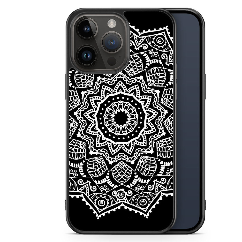 iPhone 14 Pro Max Case - White Mandala