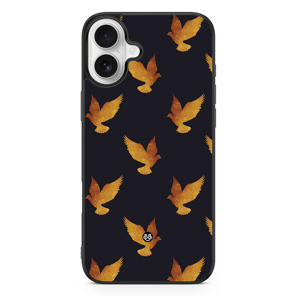 iPhone 16 Plus Case - Golden Doves
