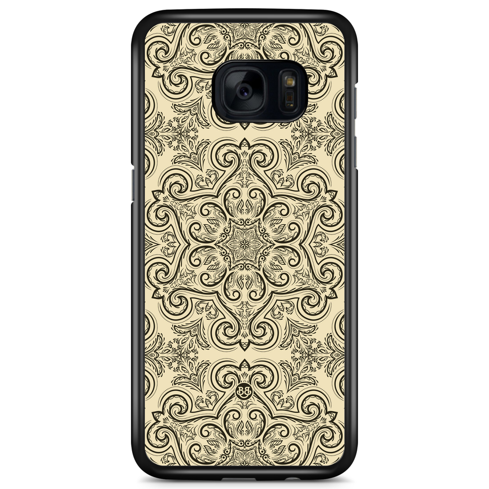 Samsung Galaxy S7 Edge Case - Beige Retro Pattern