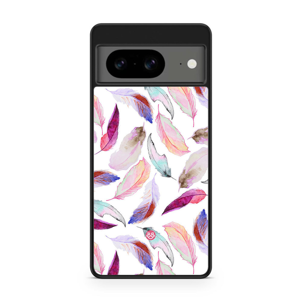 Google Pixel 8 Case - Watercolor Feathers