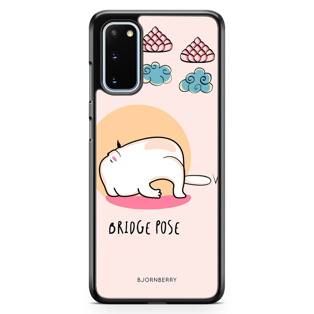 Samsung Galaxy S20 Case - Yoga Cat Bridge Pose