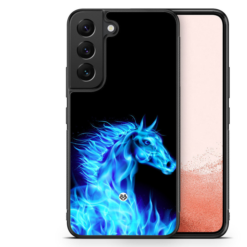 Samsung Galaxy S22 Plus 5G Case - Flames Horse Blue